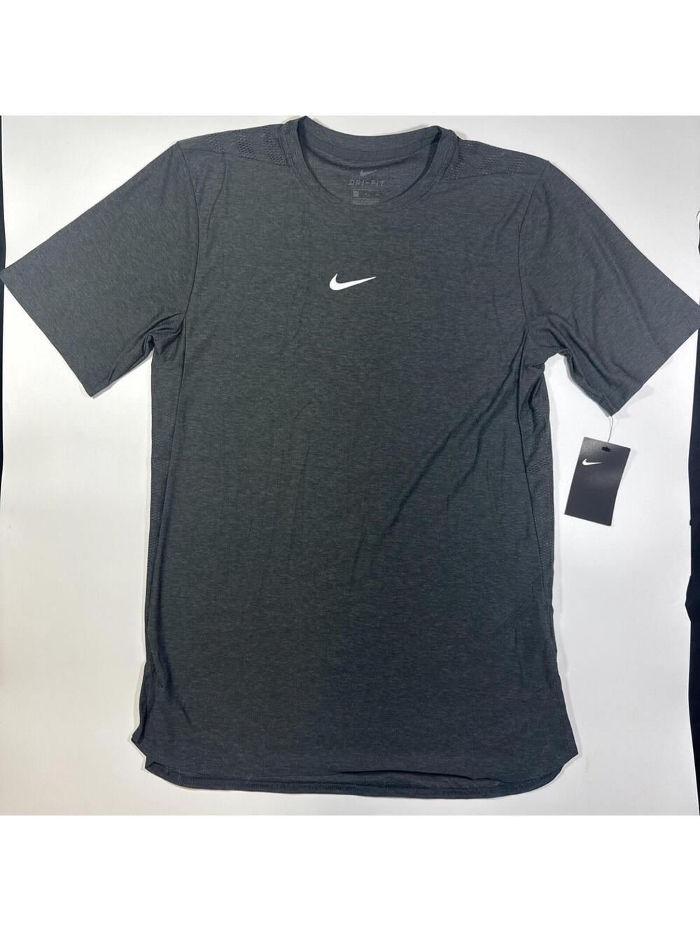 Nike Dri-Fit Fitness Men's Small Dark Grey SS T-shirt Dri-fit Active 908357-060
